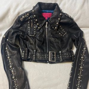 Juicy Couture RUNWAY Vintage Bolero LeatherJacket